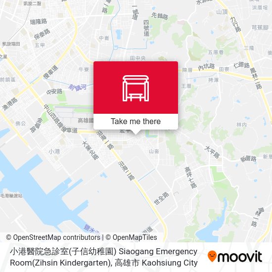 小港醫院急診室(子信幼稚園) Siaogang Emergency Room(Zihsin Kindergarten)地圖