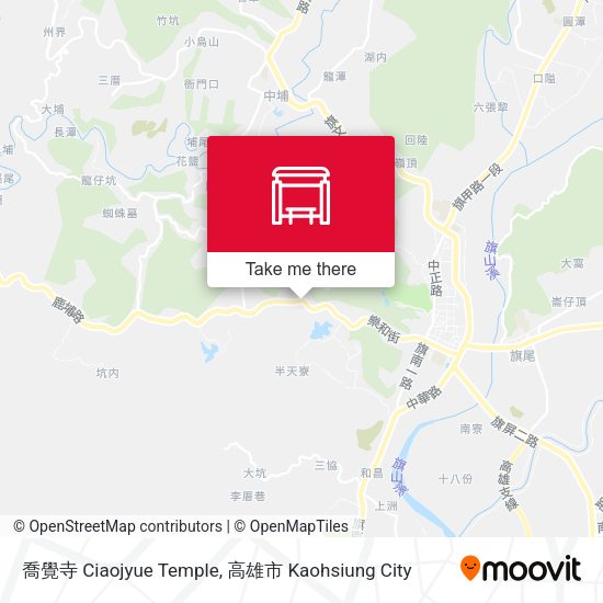 喬覺寺 Ciaojyue Temple map