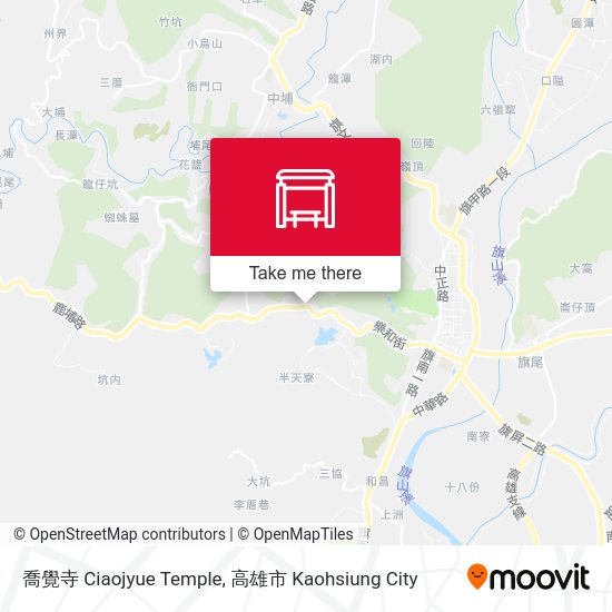 喬覺寺 Ciaojyue Temple map