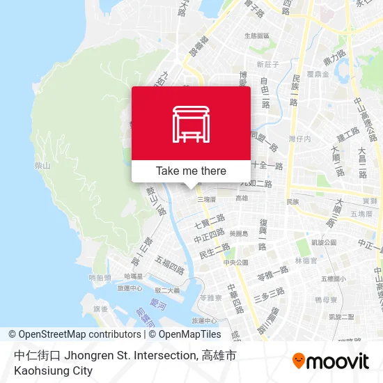 中仁街口 Jhongren St. Intersection map