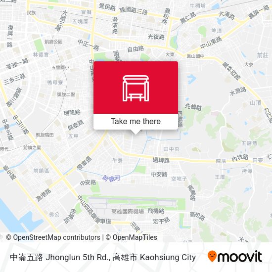 中崙五路 Jhonglun 5th Rd. map