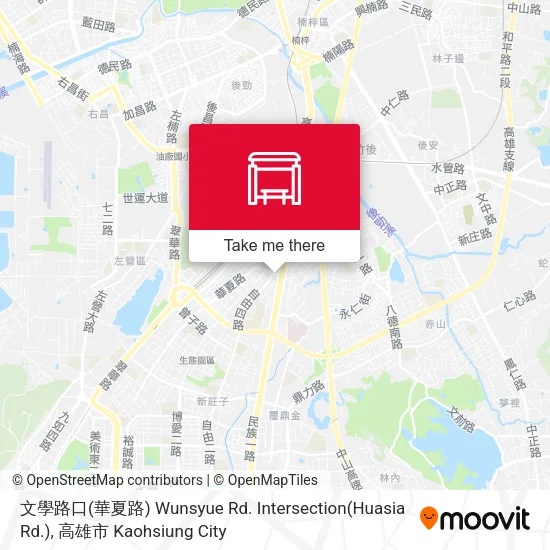 文學路口(華夏路) Wunsyue Rd. Intersection(Huasia Rd.)地圖