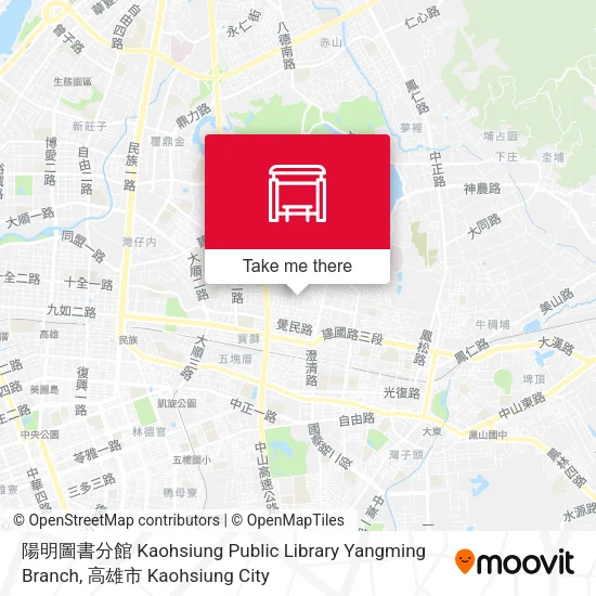 陽明圖書分館 Kaohsiung Public Library Yangming Branch map