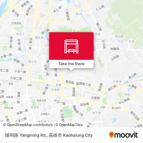 陽明路 Yangming Rd.地圖