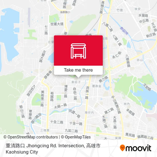 重清路口 Jhongcing Rd. Intersection map