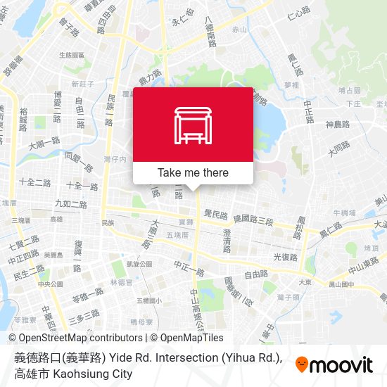 義德路口(義華路) Yide Rd. Intersection (Yihua Rd.) map