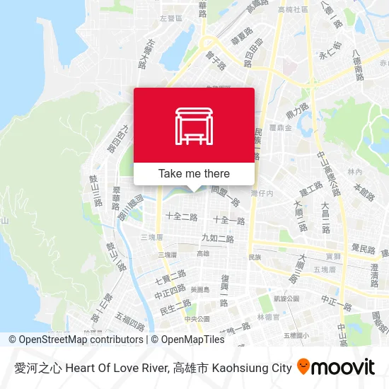 愛河之心 Heart Of Love River map