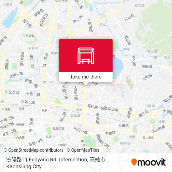 汾陽路口 Fenyang Rd. Intersection map
