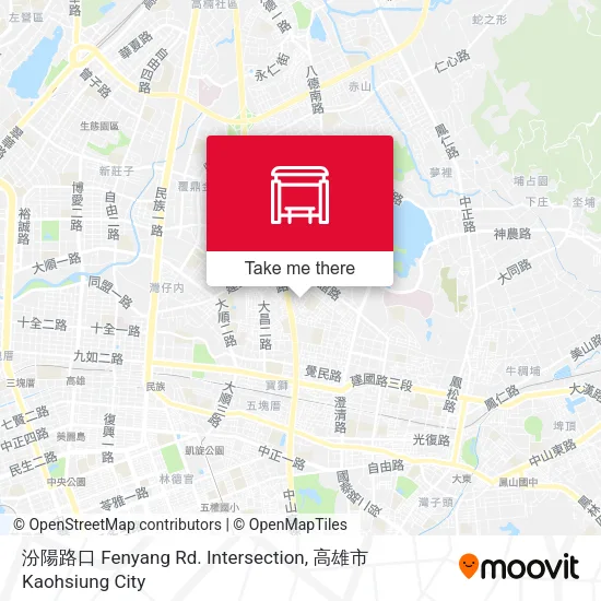 汾陽路口 Fenyang Rd. Intersection地圖