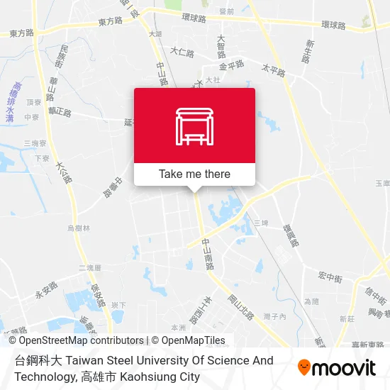 台鋼科大 Taiwan Steel University Of Science And Technology map