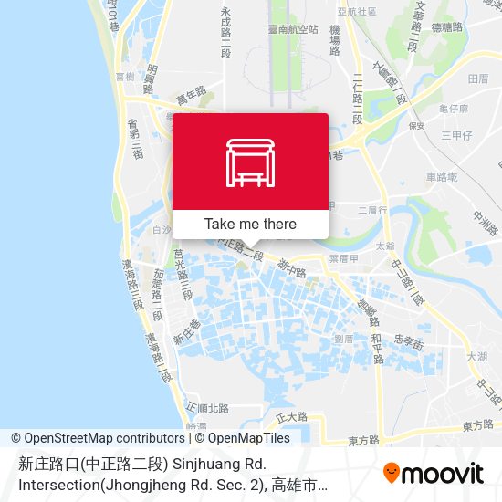 新庄路口(中正路二段) Sinjhuang Rd. Intersection(Jhongjheng Rd. Sec. 2) map