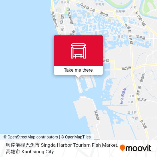 興達港觀光魚市 Singda Harbor Tourism Fish Market map