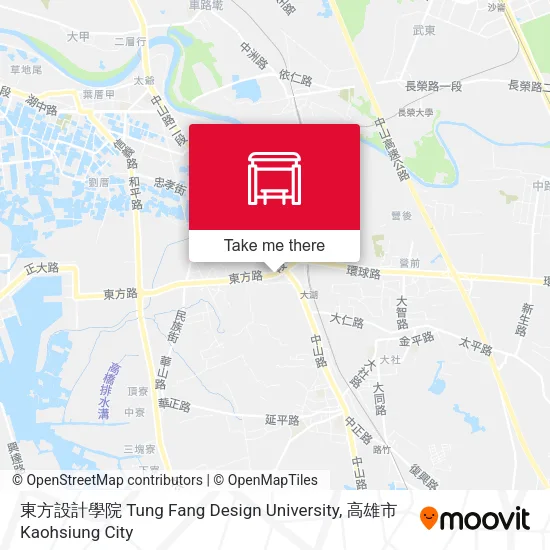 東方設計學院 Tung Fang Design University地圖