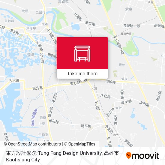 東方設計學院 Tung Fang Design University地圖