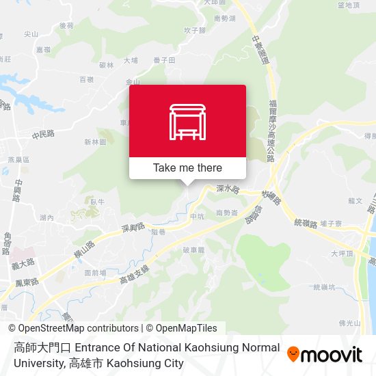 高師大門口 Entrance Of National Kaohsiung Normal University map