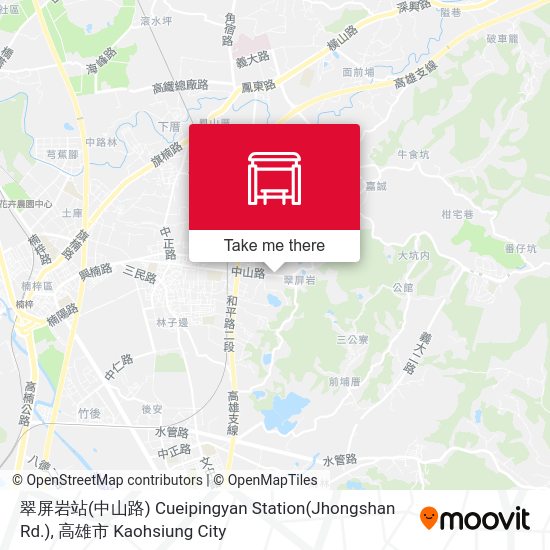 翠屏岩站(中山路) Cueipingyan Station(Jhongshan Rd.) map