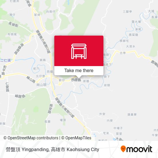 營盤頂 Yingpanding map