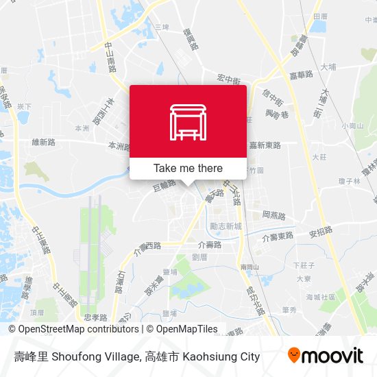 壽峰里 Shoufong Village地圖