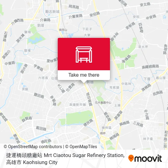 捷運橋頭糖廠站 Mrt Ciaotou Sugar Refinery Station地圖