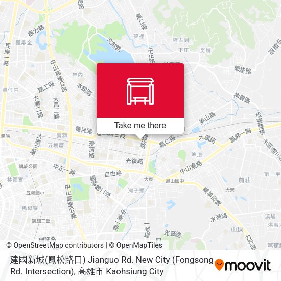 建國新城(鳳松路口) Jianguo Rd. New City (Fongsong Rd. Intersection) map
