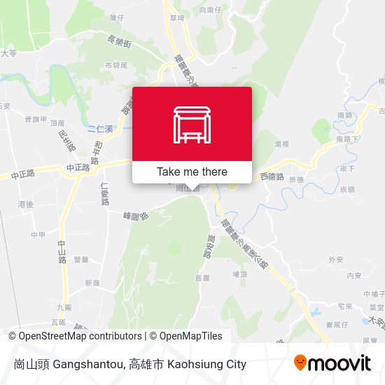 崗山頭 Gangshantou map