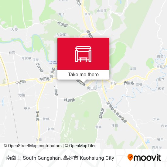 南崗山 South Gangshan map