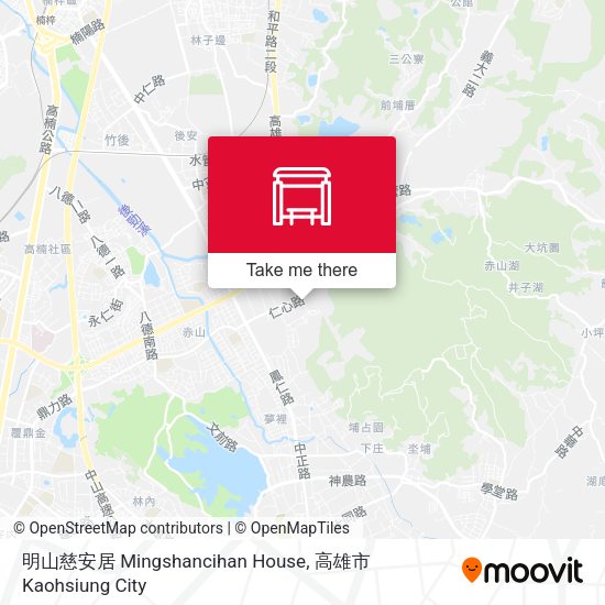 明山慈安居 Mingshancihan House map