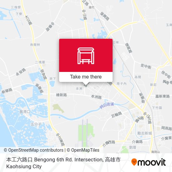 本工六路口 Bengong 6th Rd. Intersection map