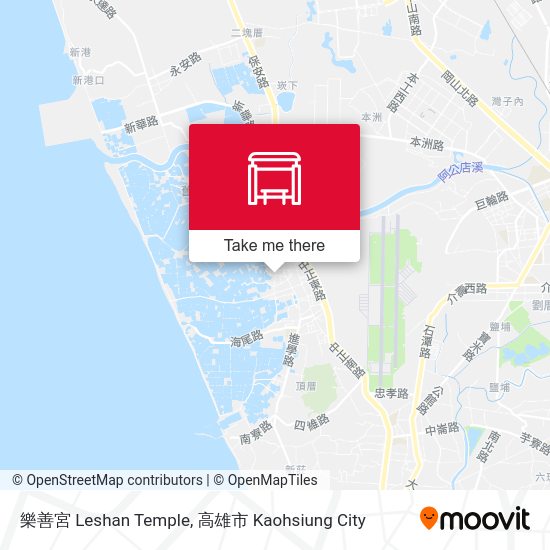樂善宮 Leshan Temple map