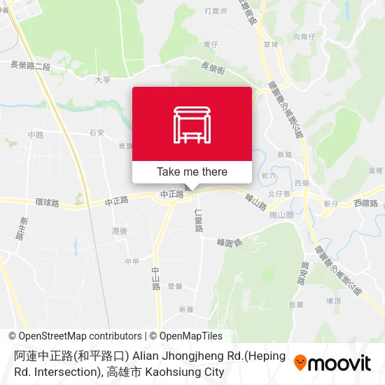 阿蓮中正路(和平路口) Alian Jhongjheng Rd.(Heping Rd. Intersection)地圖
