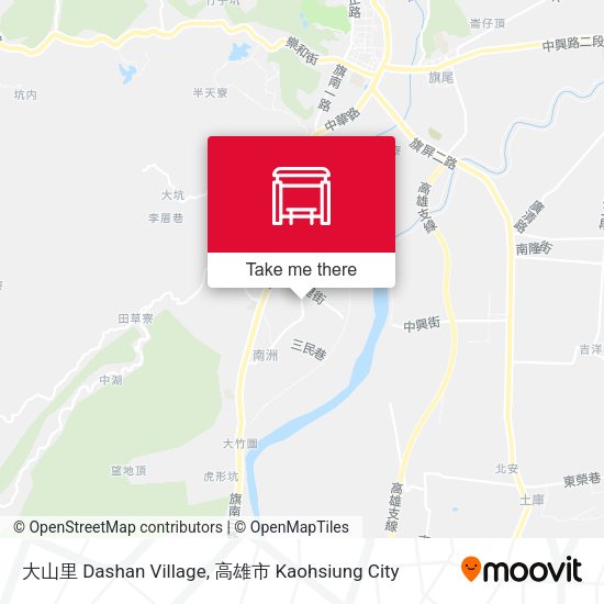 大山里 Dashan Village map