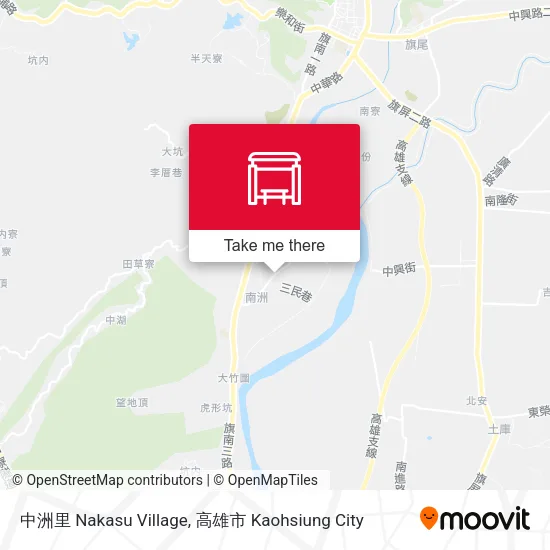 中洲里 Nakasu Village地圖