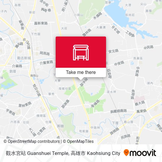 觀水宮站 Guanshuei Temple地圖