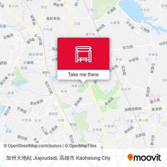 加州大地站 Jiajoudadi map