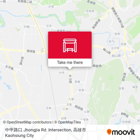 中甲路口 Jhongjia Rd. Intersection地圖