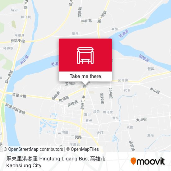 屏東里港客運 Pingtung Ligang Bus map