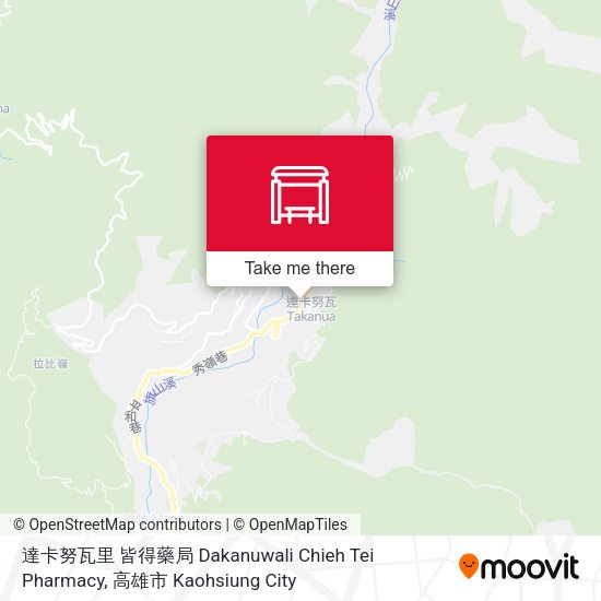 達卡努瓦里 皆得藥局 Dakanuwali Chieh Tei Pharmacy map