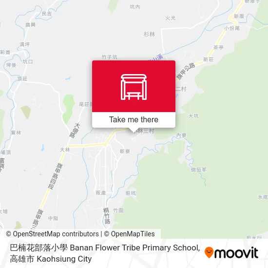 巴楠花部落小學 Banan Flower Tribe Primary School map