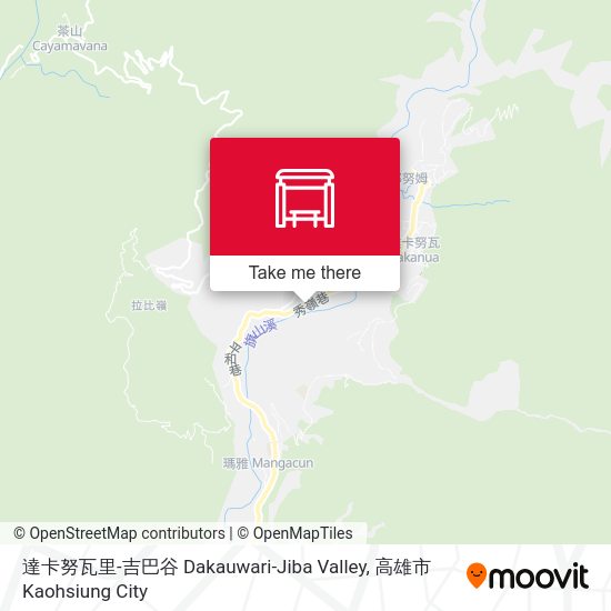 達卡努瓦里-吉巴谷 Dakauwari-Jiba Valley地圖