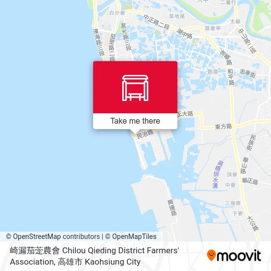 崎漏茄萣農會 Chilou Qieding District Farmers' Association map