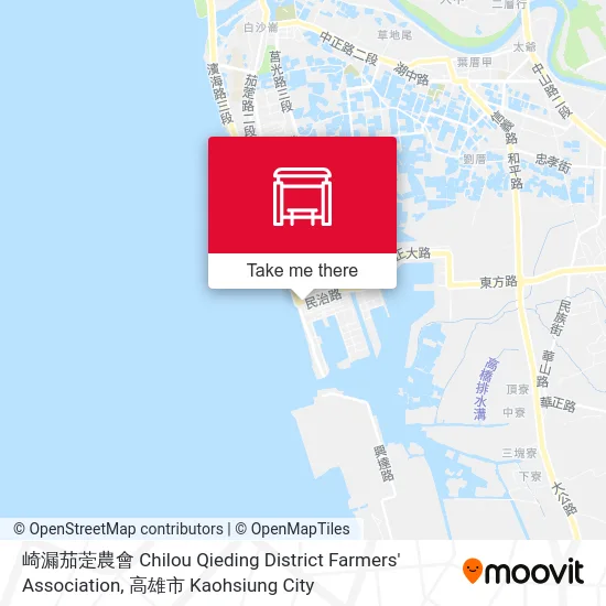 崎漏茄萣農會 Chilou Qieding District Farmers' Association map