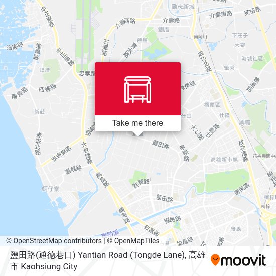 鹽田路(通德巷口) Yantian Road (Tongde Lane) map