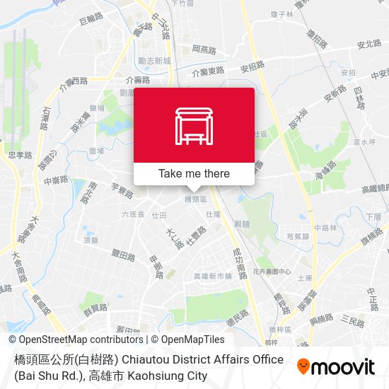 橋頭區公所(白樹路) Chiautou District Affairs Office (Bai Shu Rd.) map