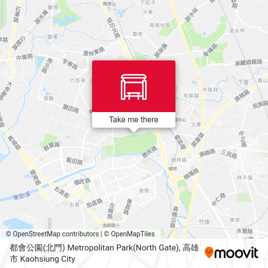 都會公園(北門) Metropolitan Park(North Gate)地圖