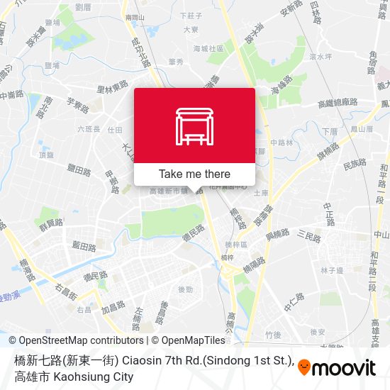 橋新七路(新東一街) Ciaosin 7th Rd.(Sindong 1st St.)地圖