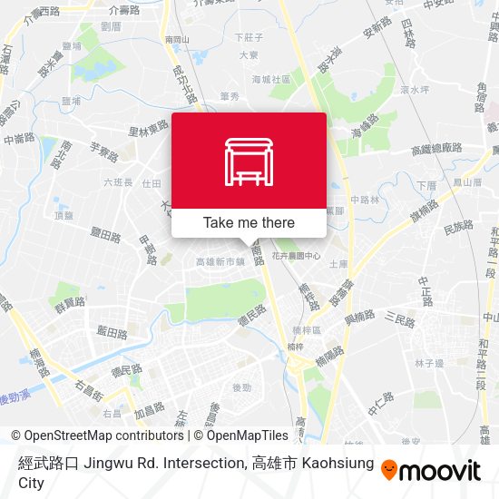 經武路口 Jingwu Rd. Intersection map