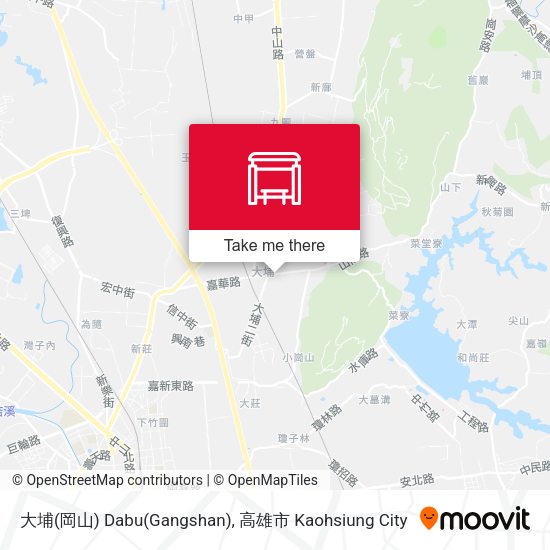 大埔(岡山) Dabu(Gangshan) map