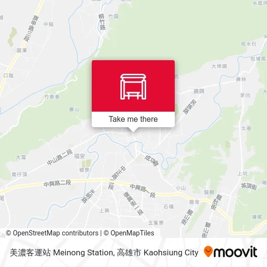 美濃客運站 Meinong Station map