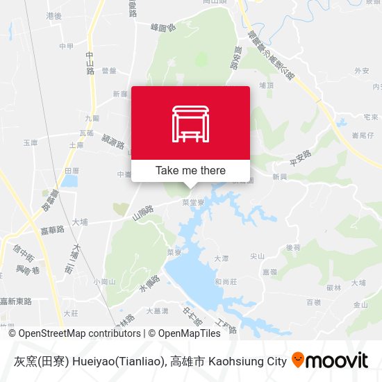 灰窯(田寮) Hueiyao(Tianliao)地圖