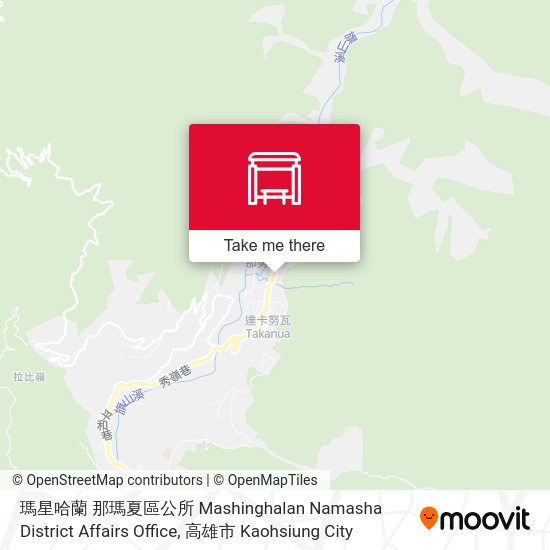 瑪星哈蘭 那瑪夏區公所 Mashinghalan Namasha District Affairs Office map